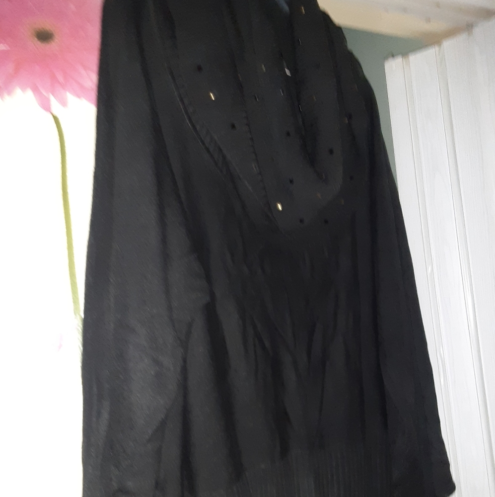 Black Crowl neck Tunic new